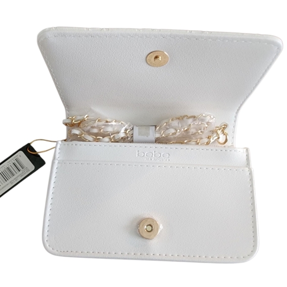 Bebe White Crossbody Bag NWT - Picture 3 of 12
